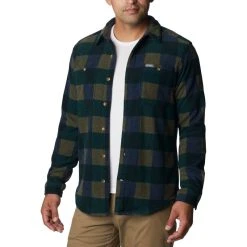 Columbia Flare Gun Fleece Skjorte, Herre -Devlid shop 512501 COLUMBIA M Flare Gun Fleece Over Shirt 1866624 370 1