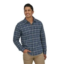 Patagonia Cotton In Conversion LW Fjord Flannel Skjorte, Herre