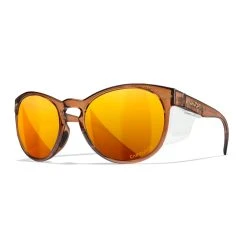 Wiley X Wiley WX Covert Solbrille, Captivate Polaroid Glas, Transparent Brun Stel, Dame