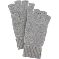 Hestra Basic Wool Half Finger, Grey
